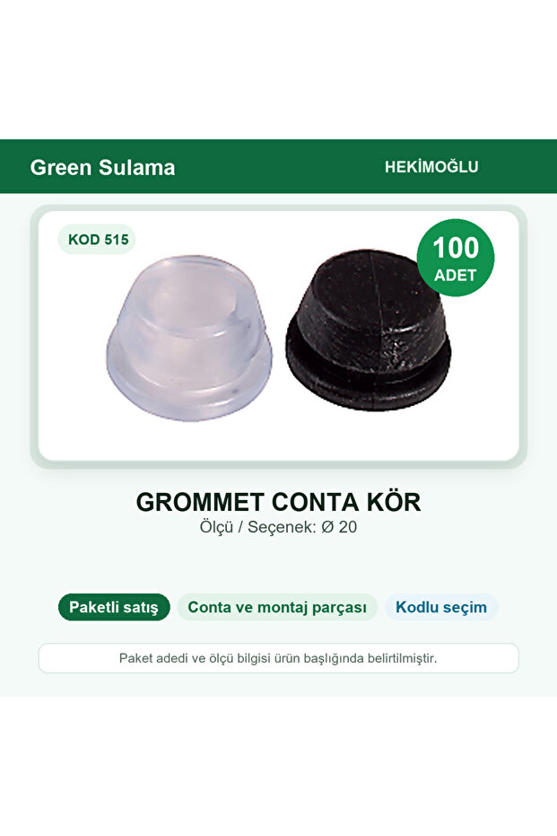 Grommet Conta Kör Ø 20 100 Pieces Package Code 515