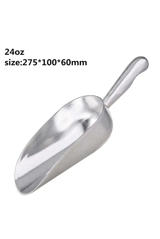 24oz Aluminum Ice Scoop Dry Goods Shovel Bar Ice Scoop 6/12/24/38oz