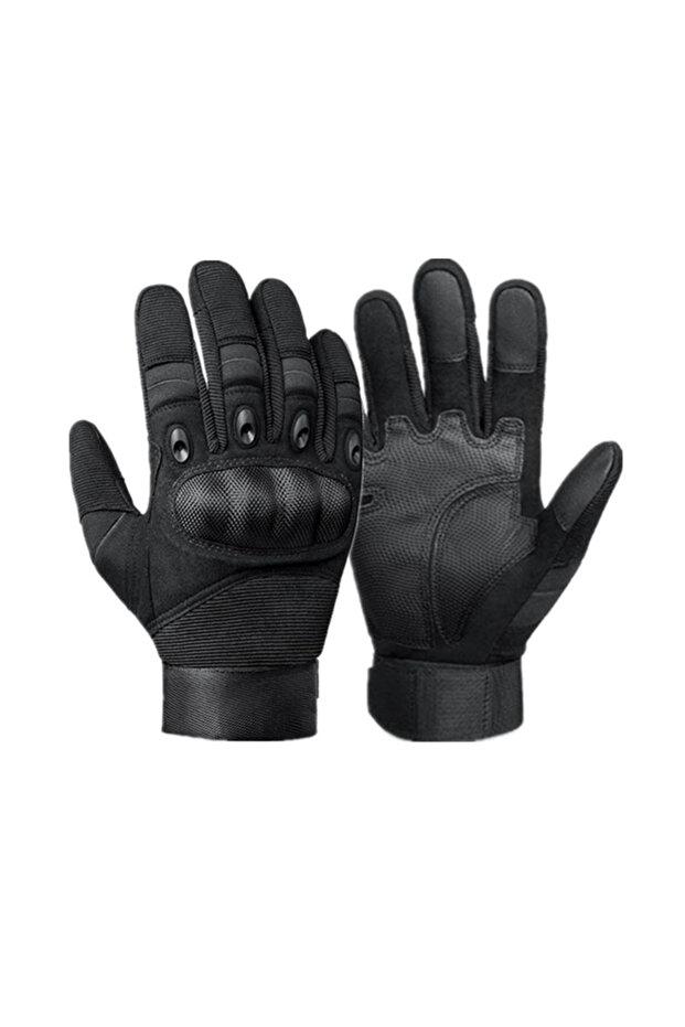 M Black Men's Full Finger Tactical Gloves Touchscreen Compatible Hard Knuckle Protection for Paintb