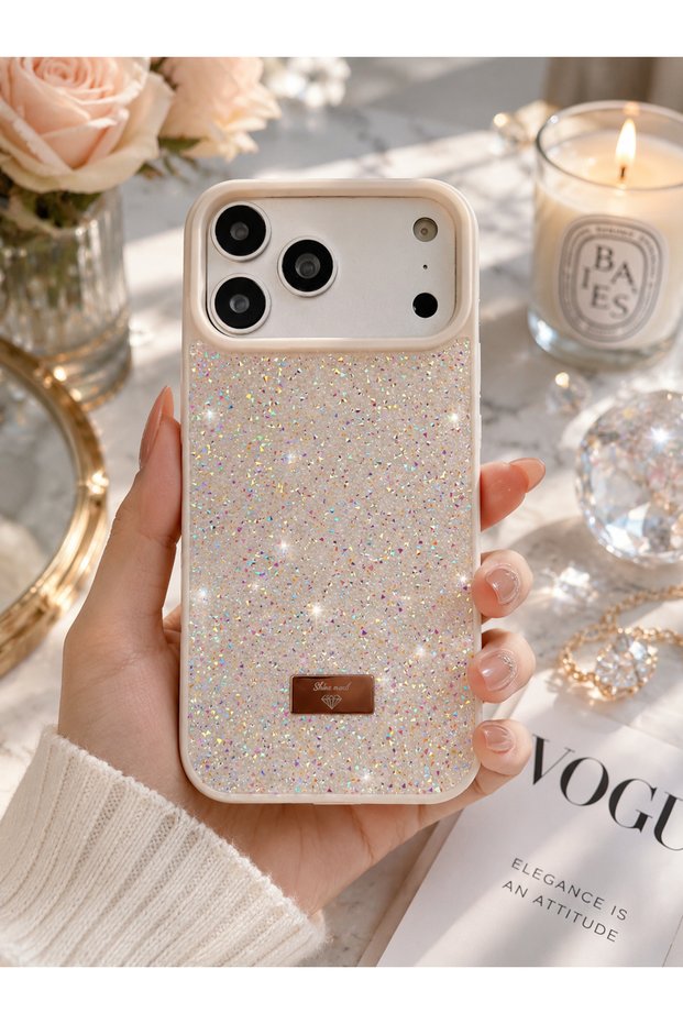 Sparkling Diamond Stone Luxury Phone Case for iPhone 17 Pro | Sparkling Appearance, Stylish Design, and Complete Protection