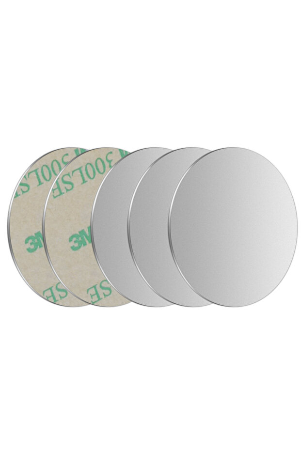 5pcs Silver Round Metal Plate For Magnetic Car Phone Holder Universal Iron Sheet Disk Sticker Mount