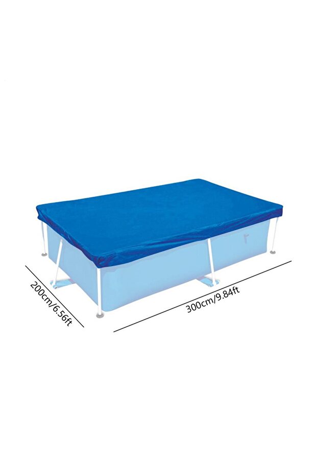 C Ground Pool Cover Dustproof Windproof Pool Blanket Wear-Resistant Protector For Indoor Outdoor Ga.