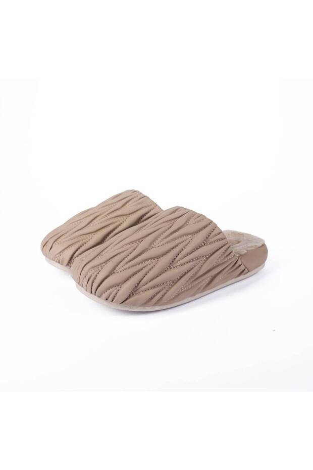 Textured Slippers - Brown
