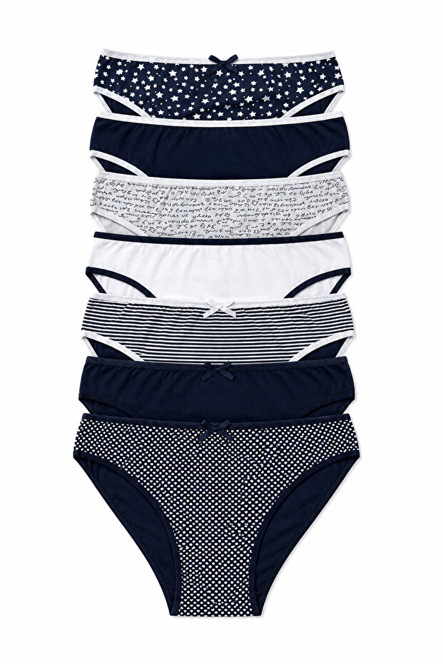 Women's Panties 7 Pack Lycra Cotton Navy Blue