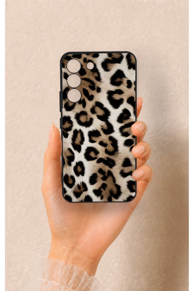 Samsung S22 Compatible Leopard Skin Patterned Silicone Case