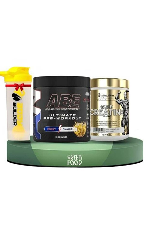 حزمة طاقة ABE مع كرياتين ذهبي وهدية شيكر