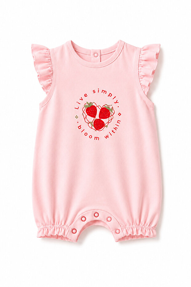Baby Girl Romper 100% Cotton Short Sleeve Romper 0-3 /3-6 Months