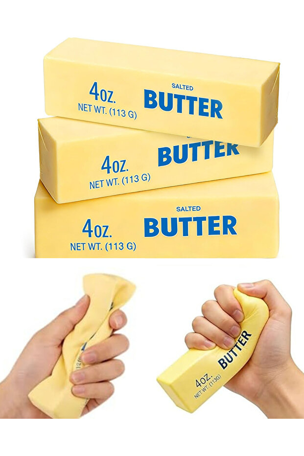 M NGODAN Tereya Squishy Butter Stres Oyunca Viral Duyusal Dokunsal 