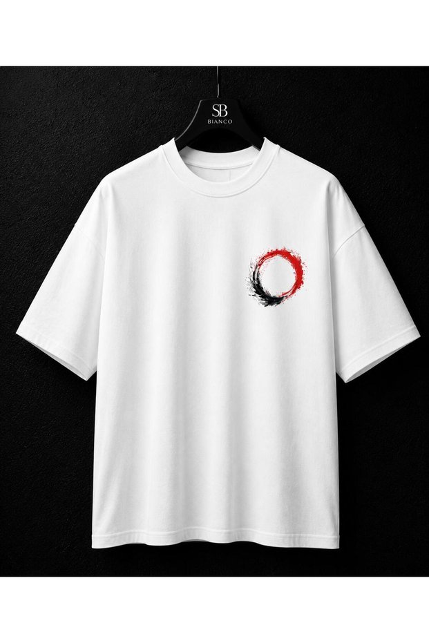 Enso Graphic Printed Oversize Unisex Premium T-Shirt