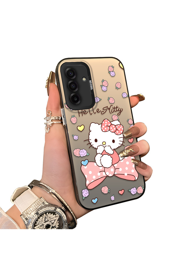 Samsung Galaxy A17 4G/5G Compatible Hard Acrylic Back Silicone Edge Lens Protection Case