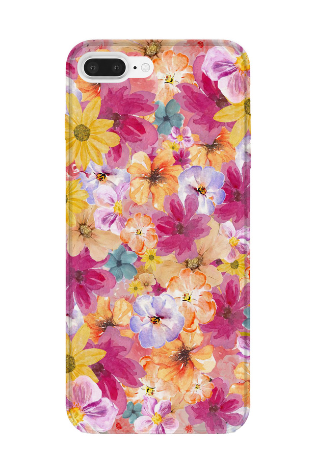 iPhone 7 Plus Compatible Printed Transparent Phone Case | Collection: Floraluxe Botanica