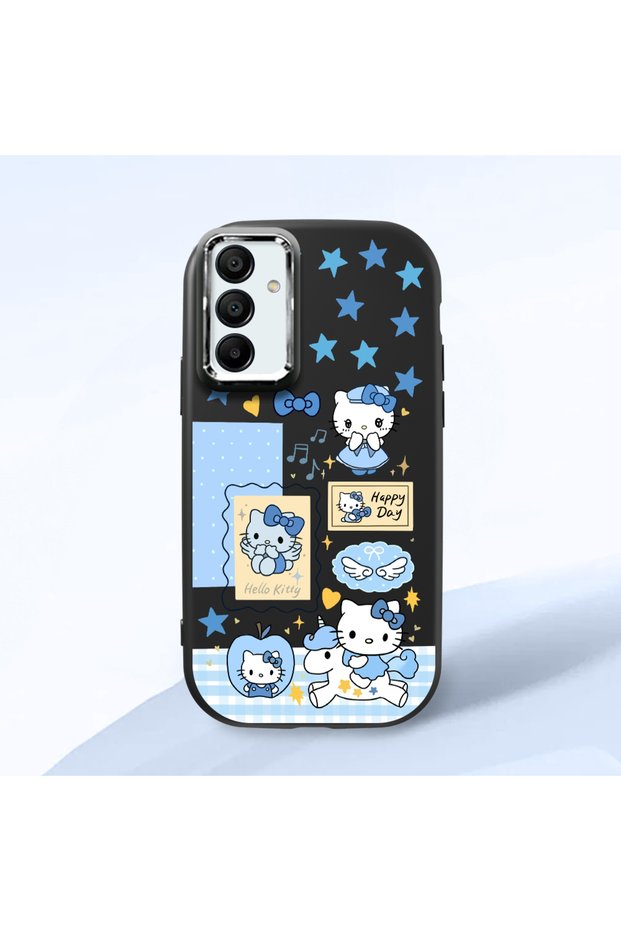 Black Silicone Case with Shock-Absorbing Camera Protections Compatible with Samsung Galaxy A15 4G/5G