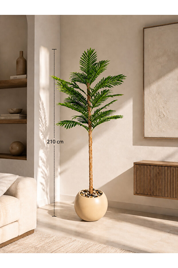210cm Artificial Palm Tree with Mercenaria Trunks