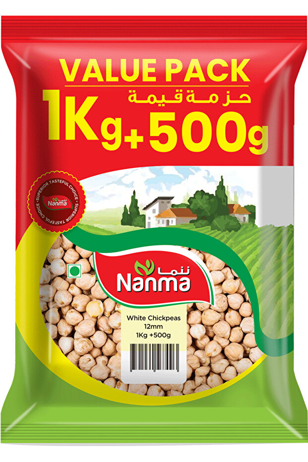 White Chickpeas 9mm 1kg + 500g