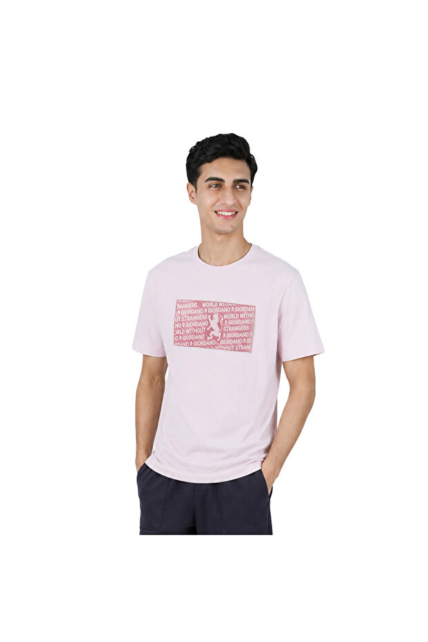 Men Slim Branding Graphic Cotton Tee