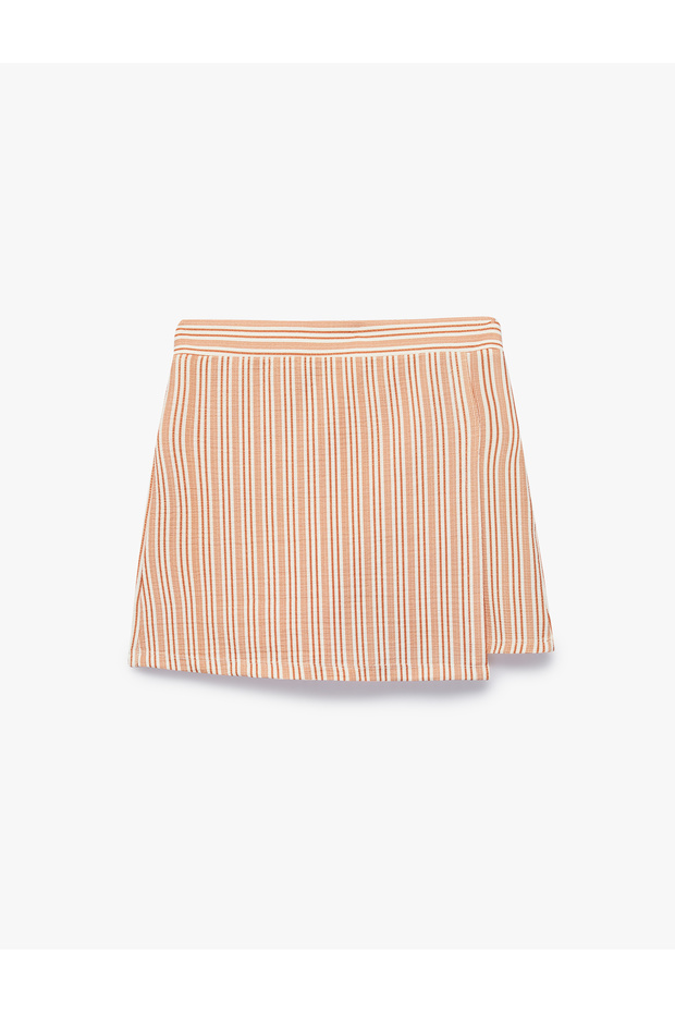 Bürümcük Striped Short Skirt