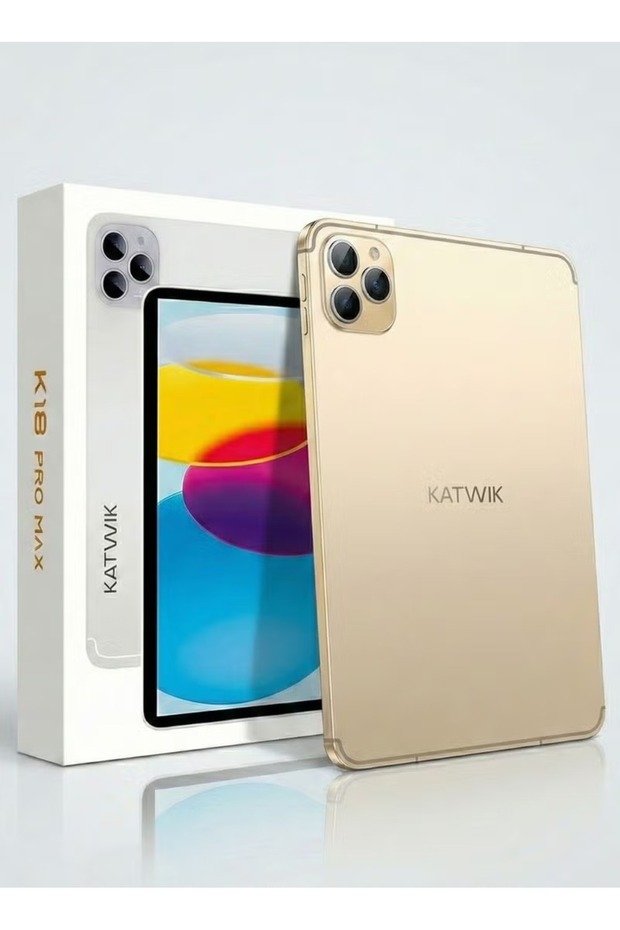 كمبيوتر لوحي ذكي K18 Pro Max بشاشة 10.1 بوصة | 16 جيجابايت من ذاكرة الوصول العشوائي (RAM) | سعة تخزين 1 تيرابايت | جهاز لوحي يعمل بنظام أندرويد مع غطاء جلدي وسماعة بلوتوث