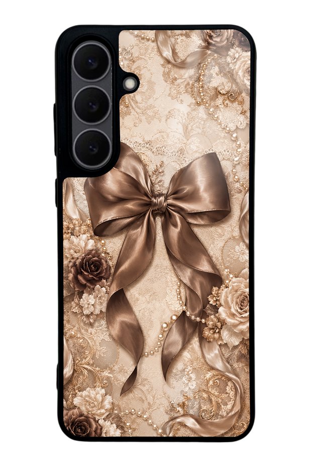 Samsung S25 Fe Bronze Pearl Design Glossy Phone Case