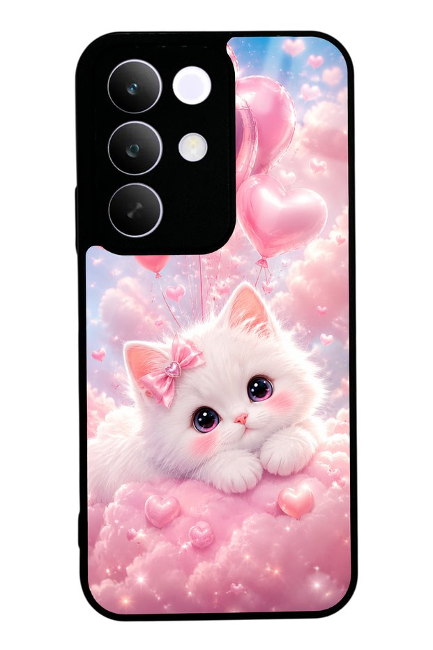 Realme C85 Cupid Cloud Kitty Design Glossy Phone Case