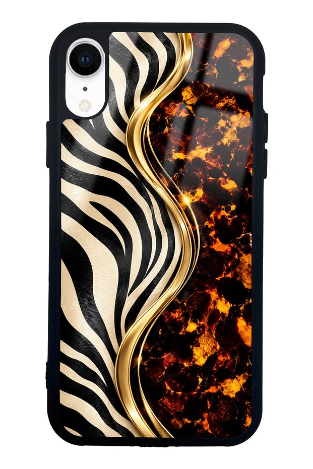 iPhone Xr Black Safari Design Glossy Phone Case
