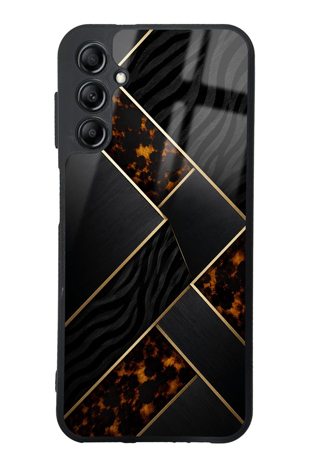 Samsung A14 Noir Mosaic Design Glossy Phone Case