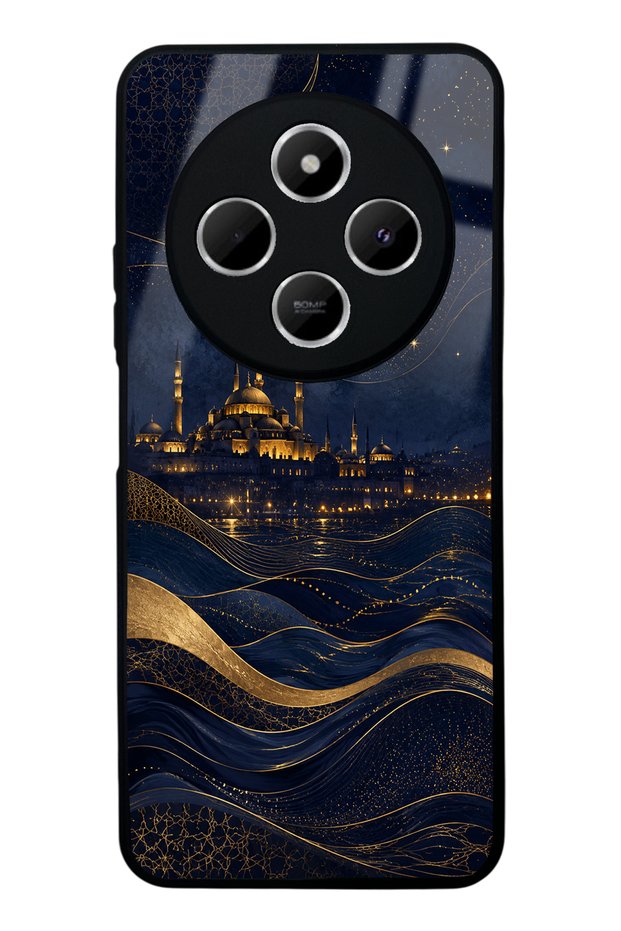 Xiaomi Redmi 14C Golden Crescent Bosphorus Design Glossy Phone Case