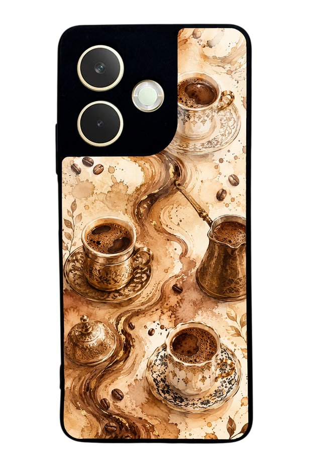 Oppo A5 Pro Golden Mocha Flow Design Glossy Phone Case