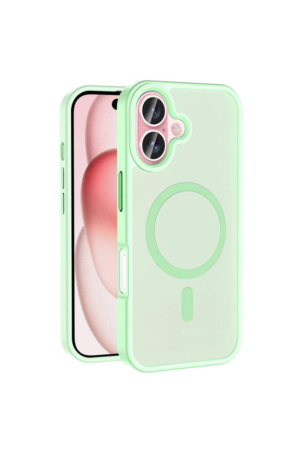 iPhone 16 Case Magsafe Supported Camera Raised Silicone Matte Anti-Fingerprint Tkng
