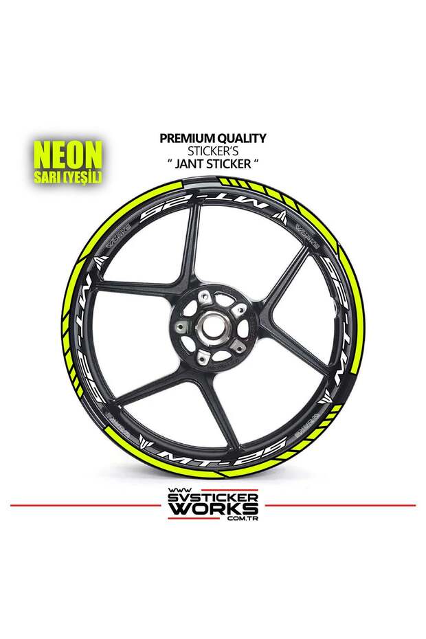 Yamaha mt-25 wheel rim sticker and interior text printed decal sticker model - premium quality