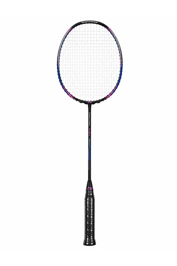 N91 II Turbo Charging Professional Badminton Racket with Full Cover – Black/Blue/Pink