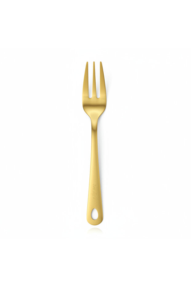 Stainless Steel Serving Fork 24 cm – Gold
