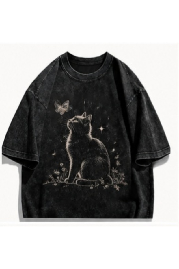 Calle Unisex Colorful Oversize Printed T-Shirt Streetwear Comfortable Fit Daily Premium