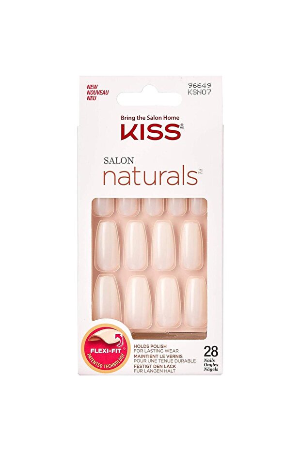 Salon Naturals Nails Coffin Shape Long Ksn07