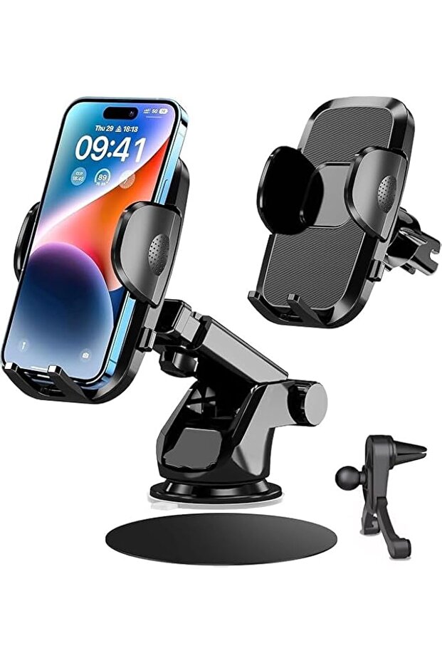 3 in 1 Auto Cell Phone Holder,Universal Windshield/Dashboard/Ventilation Holder, Auto Accessories