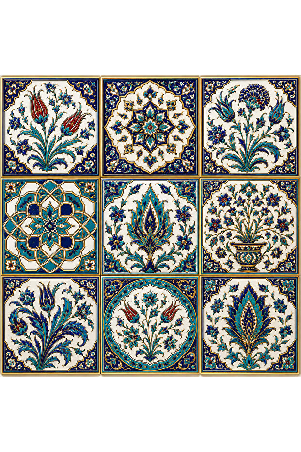مجموعة ملصقات بتصميم بلاط (30x21 سم، قطعة واحدة)