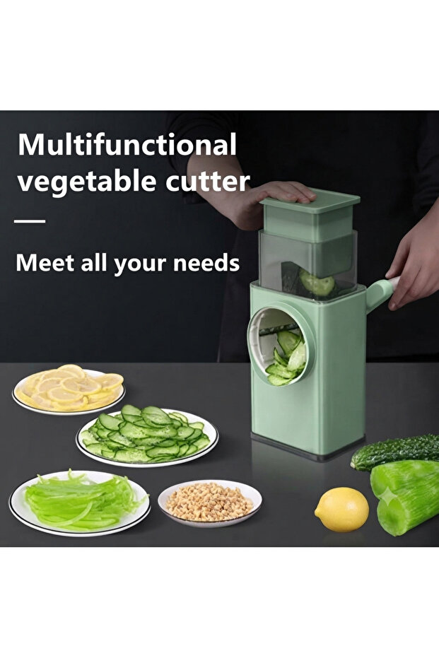 Multifunctional Rotary Drum Vegetable Cutter