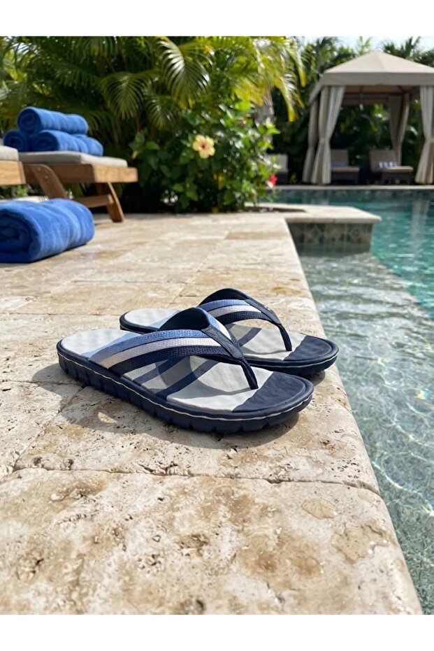 Orthopedic Massage Sole Flip Flops Daily Pool Bathroom Non-Slip Sole Men's Slippers