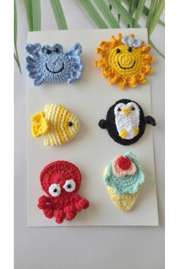 Baby Gift Pinterest Combinations Hairless Baby Hair Clips 6-Piece Mixed Sets Hanmade Knitted Organic Baby Hair Accessories