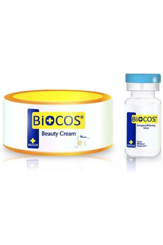 Beauty Cream and Emergency Whitening Serum for Brightens, Moisturizes & Clears Skin - 2 Pieces