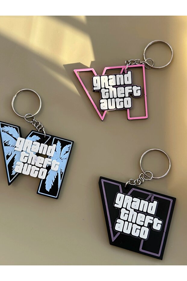مجموعة سلاسل مفاتيح GTA 6 / VI