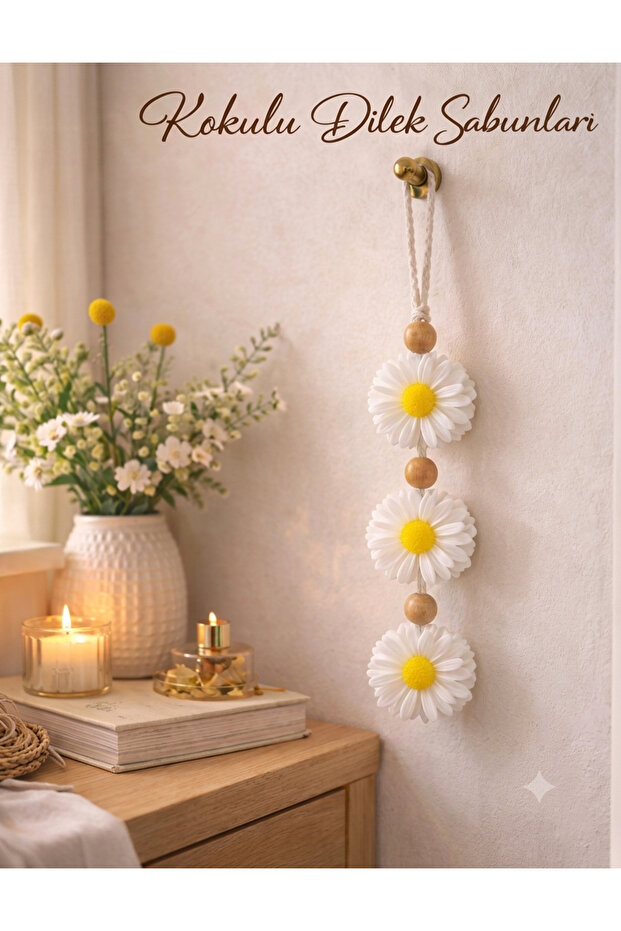 Decorative Scented Wish Soaps Double-Sided Daisy Themed Gift Soaps