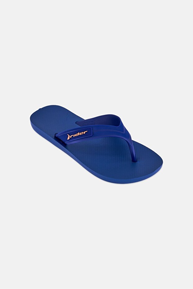 Kids Boy Brand Logo Slip On Slippers, Navy