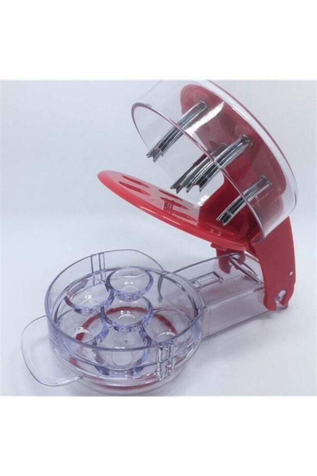 Cherry Pitter Tool – Pits 6 Cherries at Once, Portable Cherry Pit Remover for Multiple Cherries, Durable Cherry and Olive Pitter