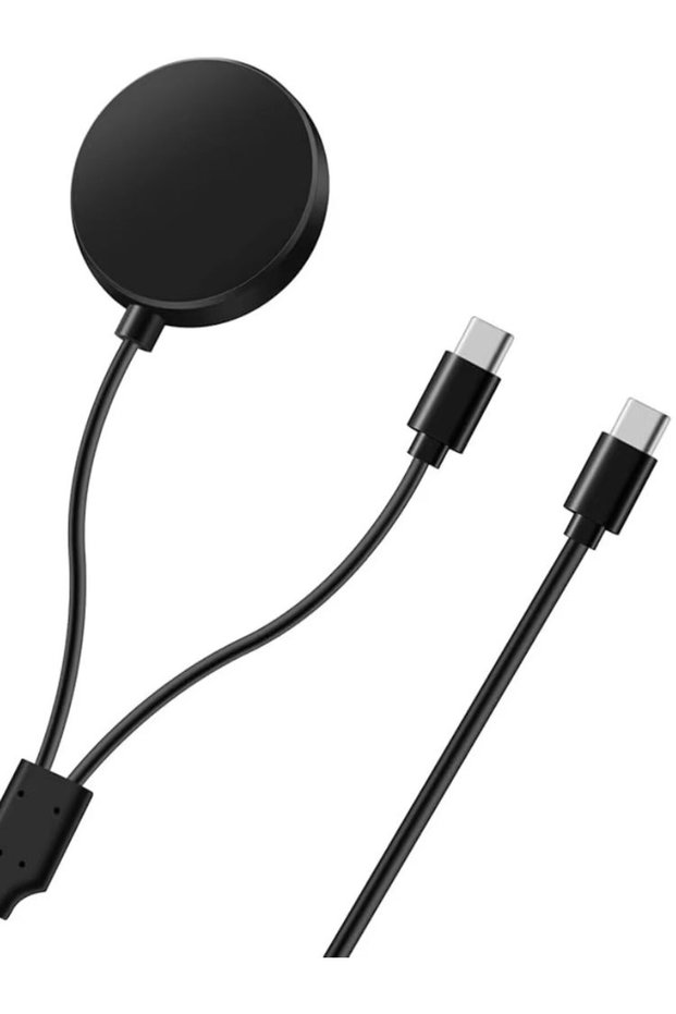 black Replacement Charger for Samsung Galaxy Watch 8/7/Ultra/6/6 Classic/5/5 Pro Watches and Type-C
