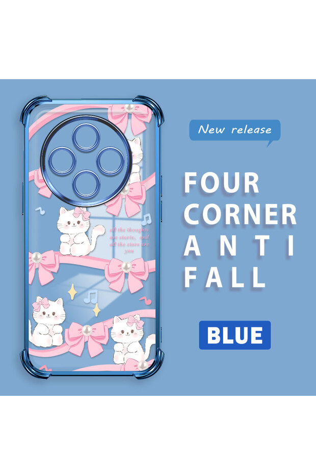 Xiaomi Redmi A4 Compatible Transparent Back Four Corners Reinforced Impact Protection Silicone Case