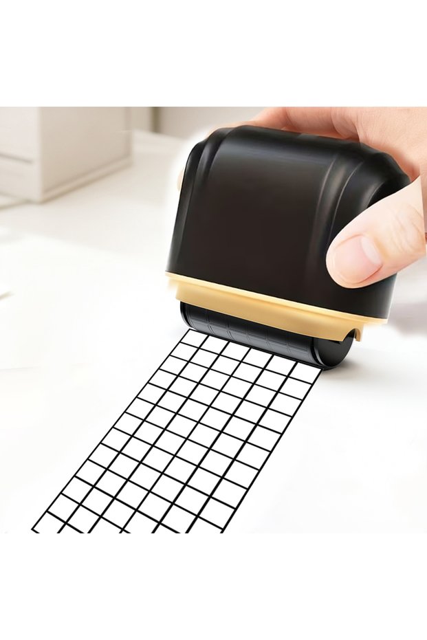 DBhei wangge a roller grid stamp handwriting square practice teacher stamp math practice tool blue s