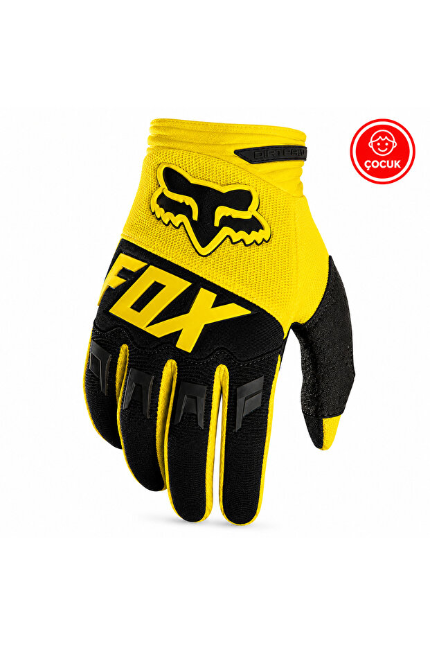 Dirtpaw Kids Black Yellow 2021 Gloves