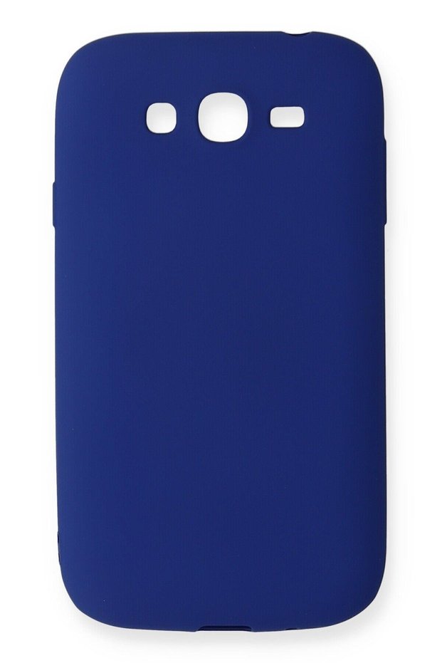 Compatible Case for Samsung Galaxy Grand 9082 Soft Colorful Flexible Premium Rubber Silicone - Navy Blue