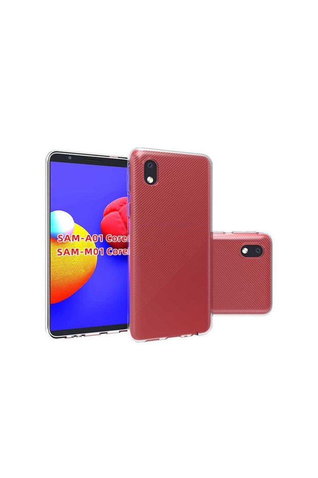 Transparent Case for Samsung Galaxy A01 Core Mobile Phone Colorless Thin Soft Cover Super Silicone