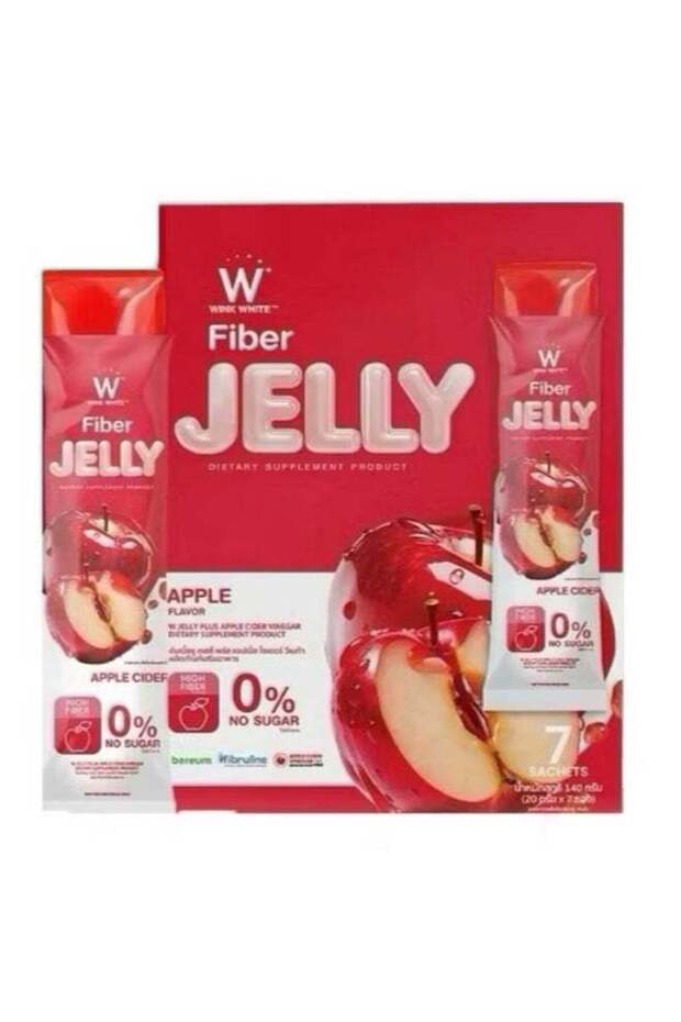 Fiber Jelly Apple Cider | Prebiotic Probiotic Fiber Jelly | 0% Sugar | 10 Sachets
